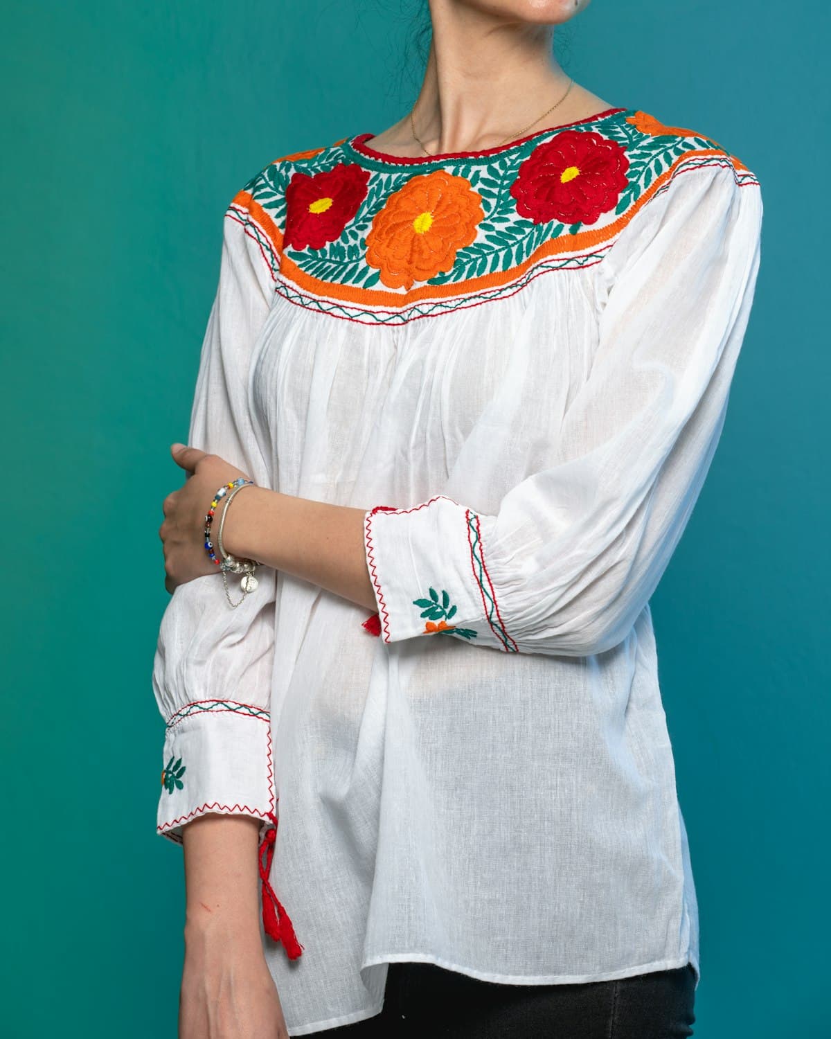 Blusa bordada Isthmus